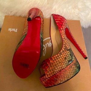 Brand New Python Christian Louboutin Heels.